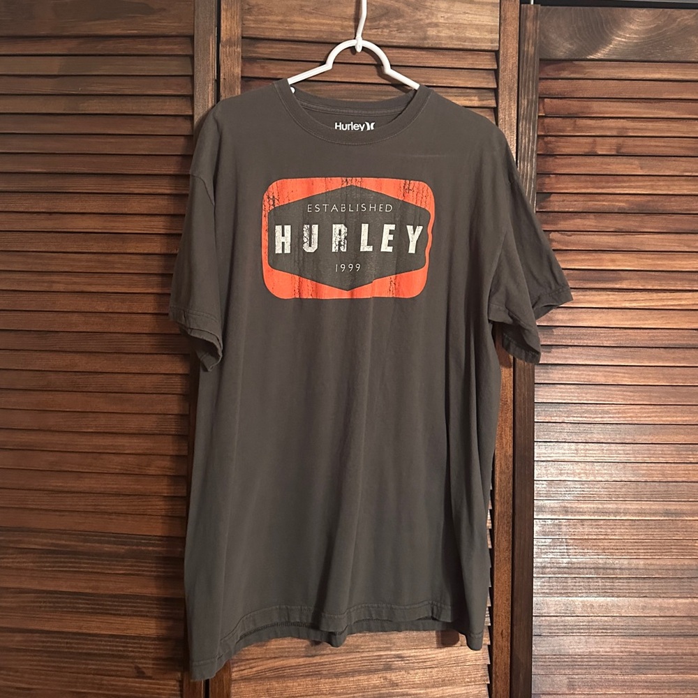 Hurley Men's Charcoal Short Sleeve Tee